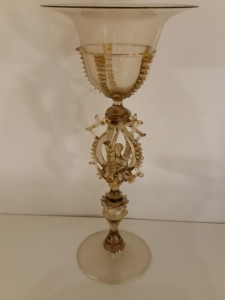 murano glass goblet