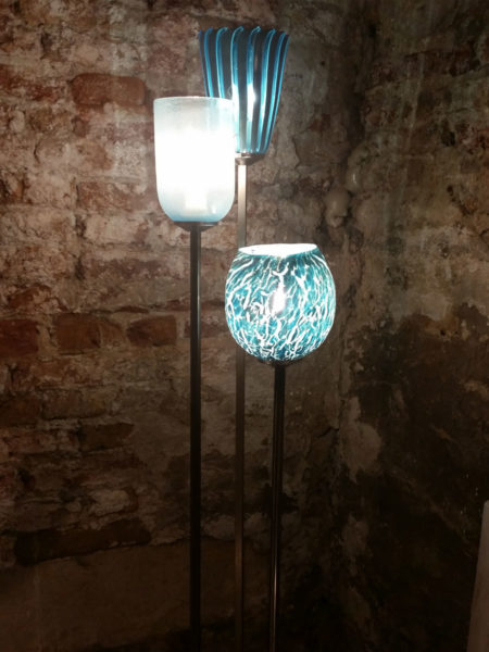 glass floor lamp