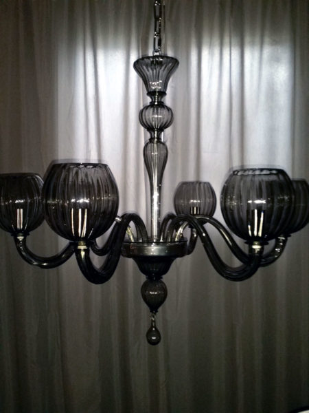 gray chandelier