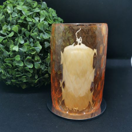 glass candle cover
