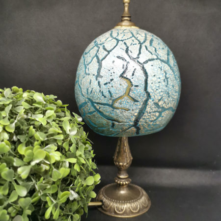 murano glass crackle table lamp