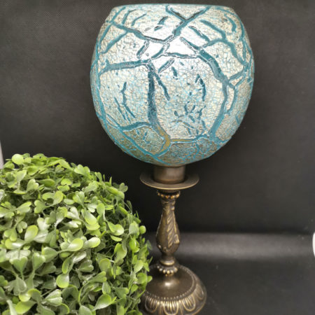 crackle table lamp