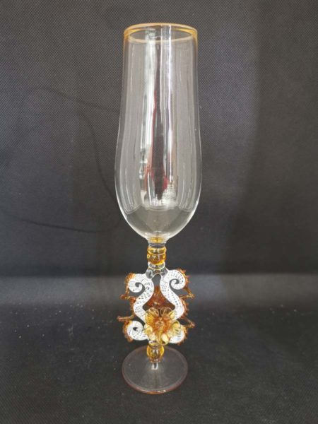 murano glass goblet