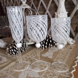 murano glass goblets