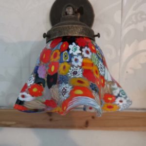 Murano Glass Millefiori Wall Lamp