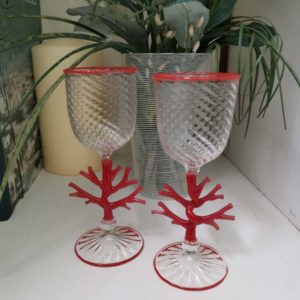 Pair of Murano glasses – Corals