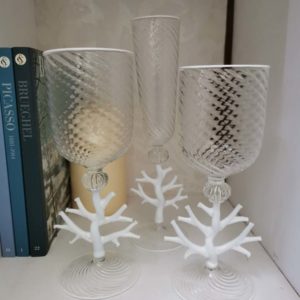 Set of 6 Murano glasses – Corals