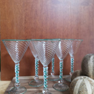 Set of 6 Murano drinking glasses – Grappa