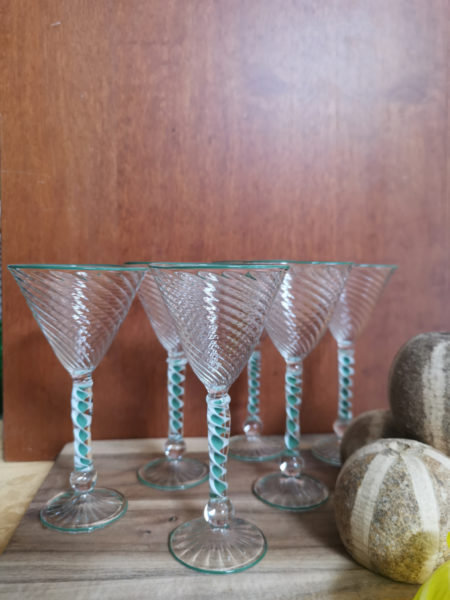 Set of 6 Murano drinking glasses
